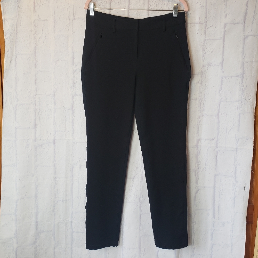 TALBOTS Knit Comfort Stretch Dress Pants Black 8